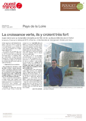 OUESTFRANCE_CROISSANCE VERTE EN PAYS DE LA LOIRE