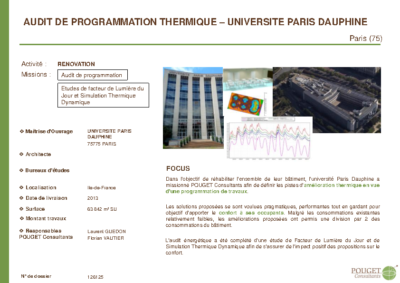 126125_Audit de programmation thermique de l’UNIVERSITE PARIS DAUPHINE