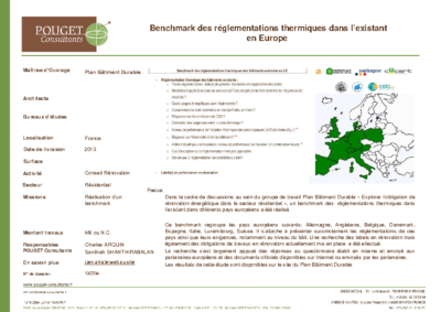 13C594_Benchmark RT existant Europe