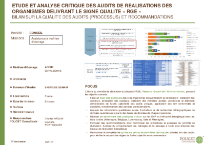 18R111_AMO_Etude et analyse critique des audits de réalisation des organismes délivrant le RGE
